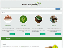 Tablet Screenshot of karensnaturalmarket.com